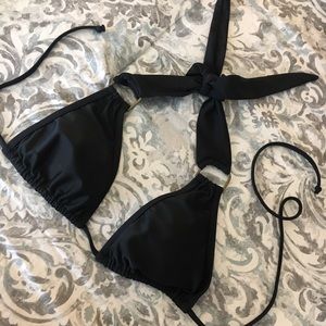 Black bathing suit top
